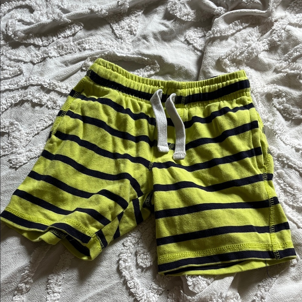 Gymboree Lime and Navy Athletic Shorts